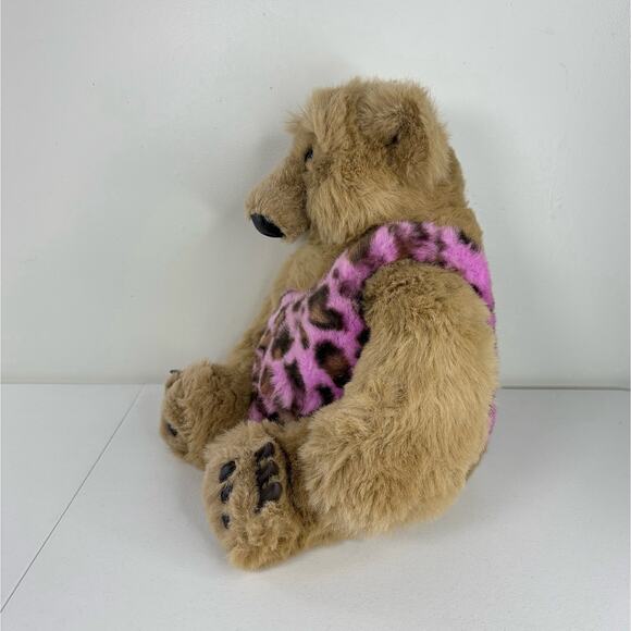 The Forebears Cave Man Papa Bear Plush Stuffed Animal Huggable Vintage Rare - Picture 4 of 9